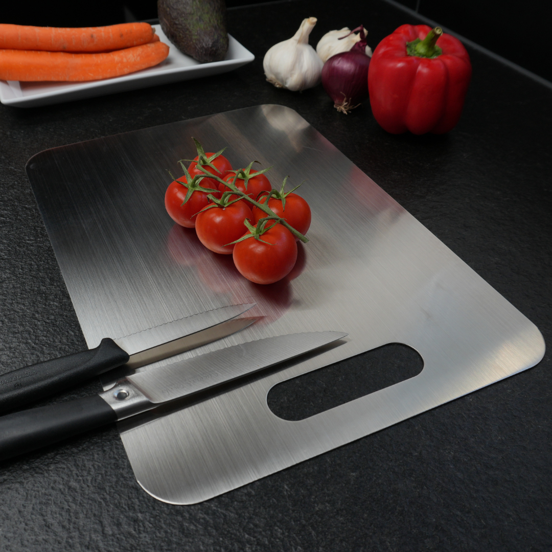TAGLIERE DA CUCINA IN ACCIAIO INOX ANTIBATTERICO