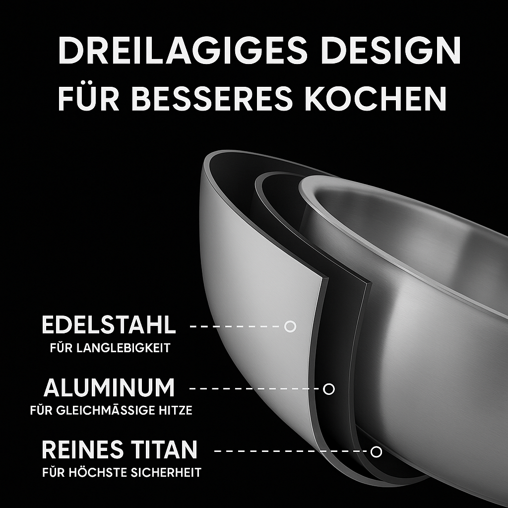 ANTIHAFT TITAN PFANNE