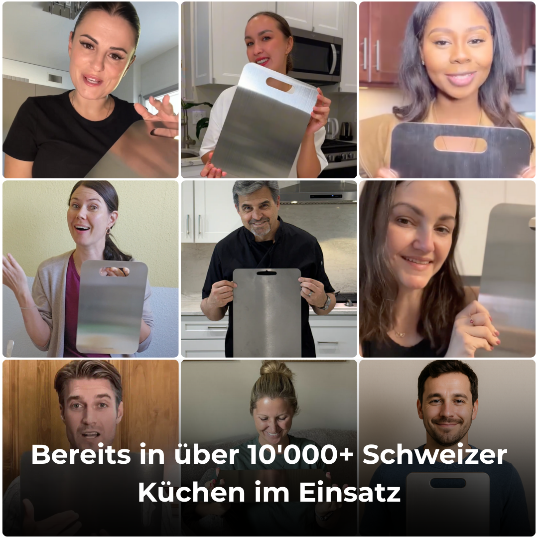 ANTIBAKTERIELLES EDELSTAHL-KÜCHENBRETT