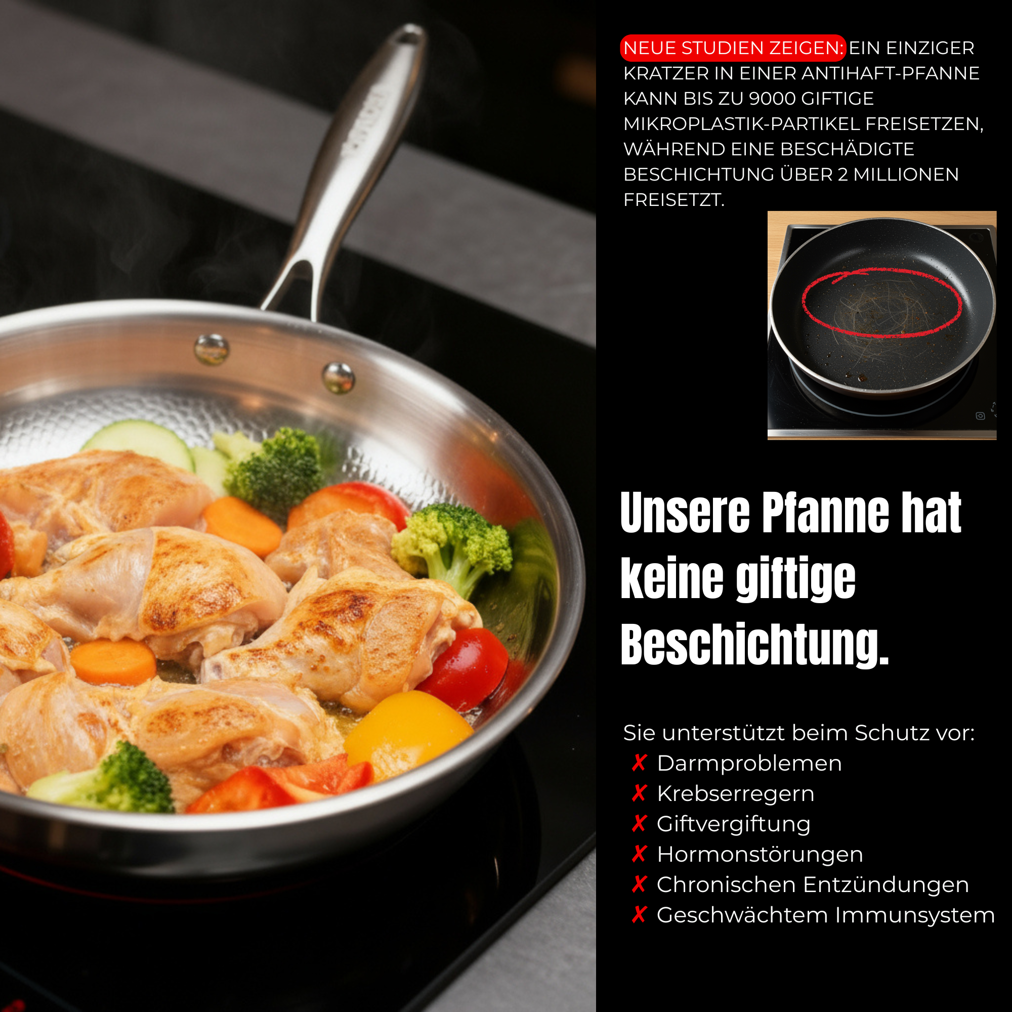 ANTIHAFT TITAN PFANNE